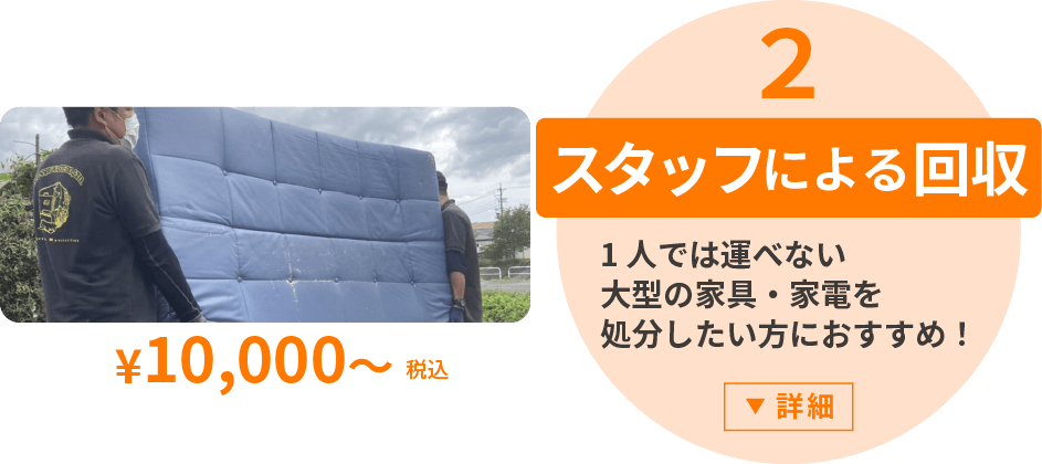 スタッフによる回収